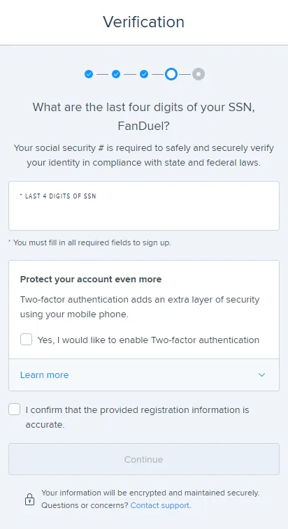 FanDuel Verification Part 4
