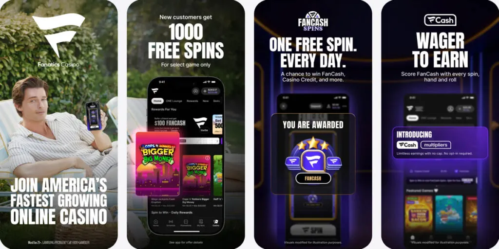 Fanatics Casino mobile app preview