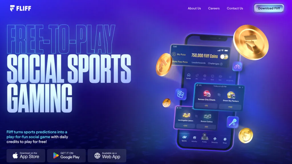Example of a U.S. social sportsbook using a promotional sweepstakes model