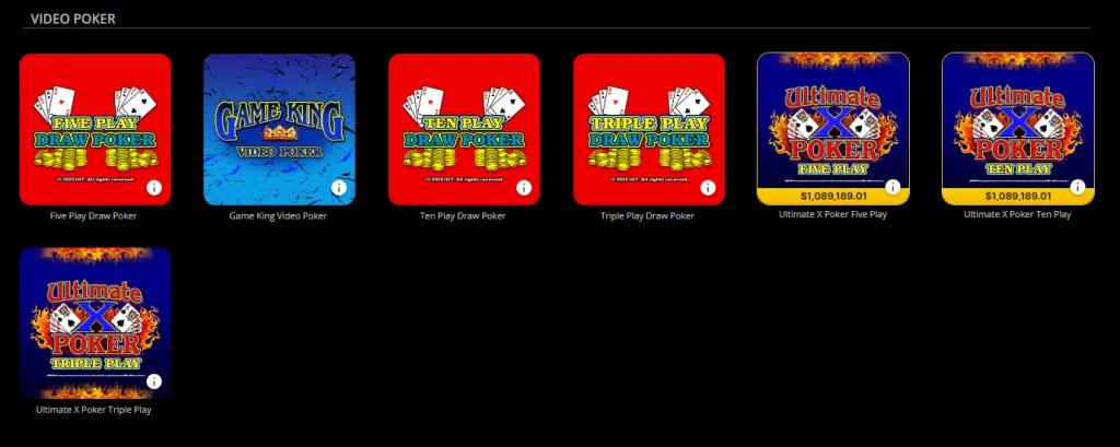 Golden Nugget Video Poker